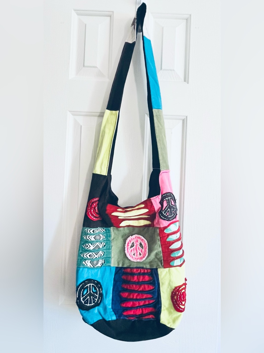 Boho Hippie Indian Boutique Shoulder Bag - Multicolored